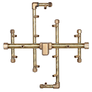 Warming Trends Crossfire Brass Burners